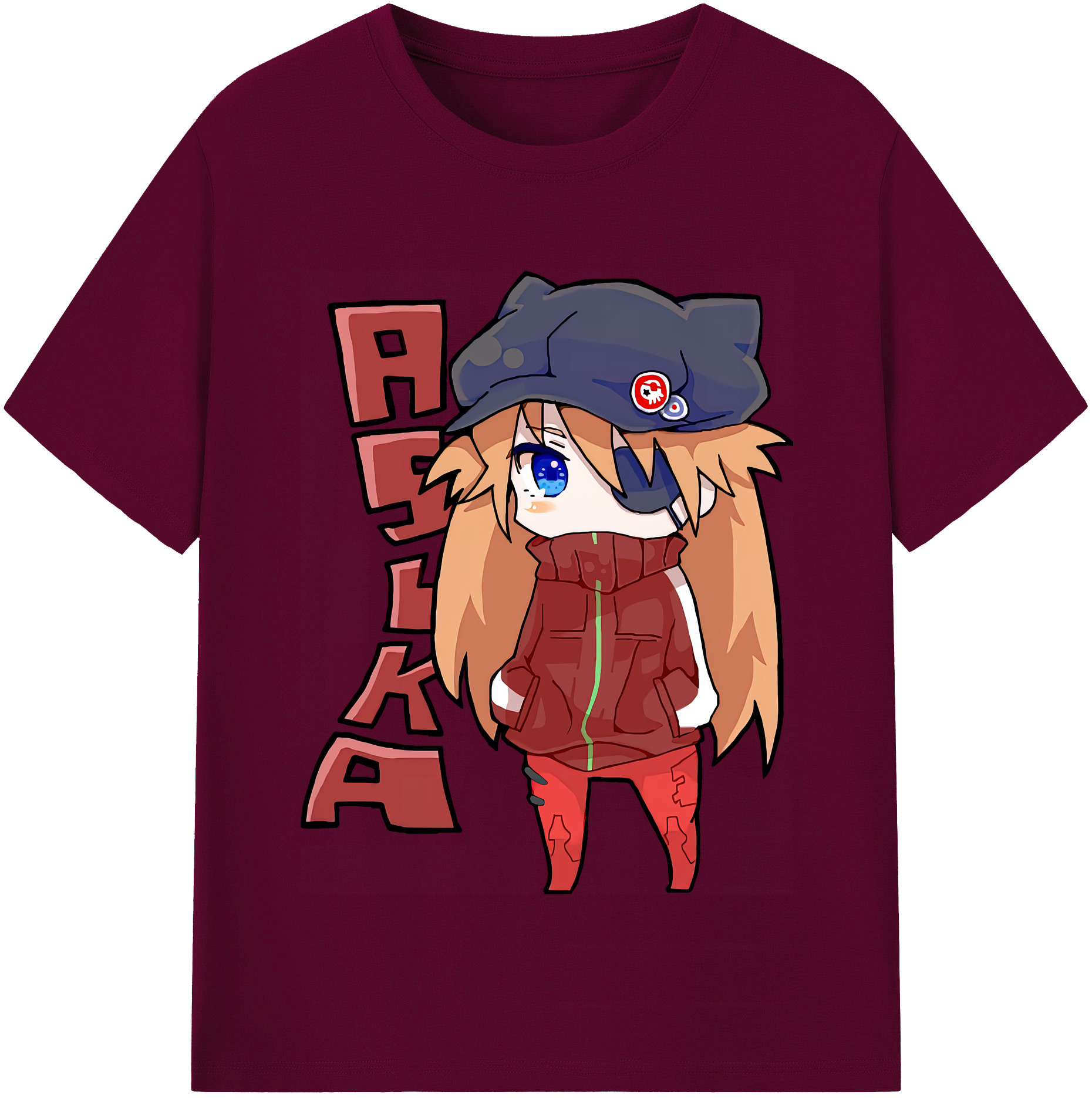 （画像用） EVA 新世紀エヴァンゲリオン レディースカジュアルプリントTシャツ（綿100％）